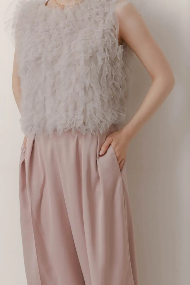 ピンクのチュールトップスセットパンツドレス | Dorry doll | M | 結婚