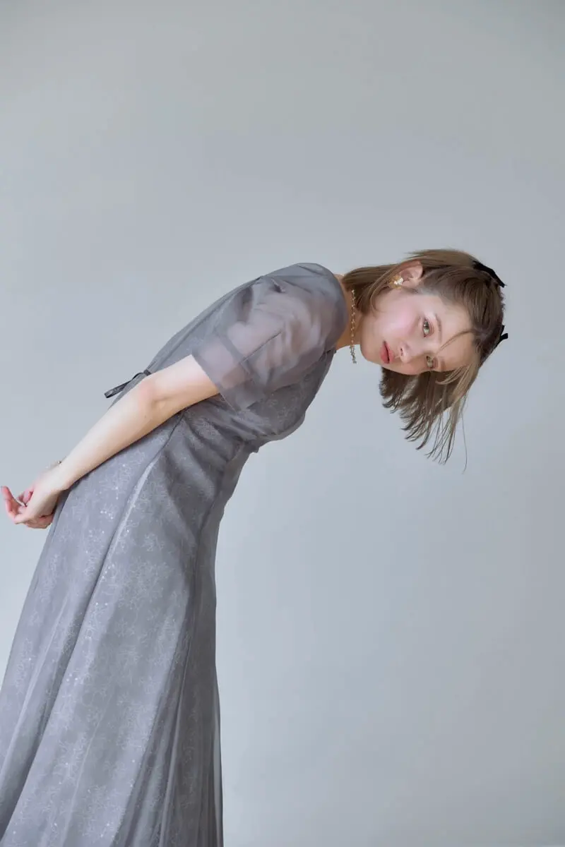 ❤️即日発送❤️DorryDoll チャコール オケージョンドレス Mサイズ 結婚式 チャコールのオーガンジースパンコールドレス | Dorry doll | M | 結婚