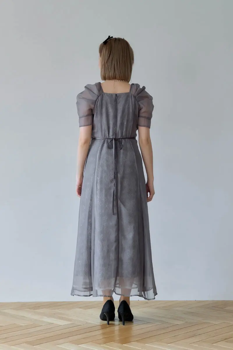チャコールのオーガンジースパンコールドレス | Dorry doll | M | 結婚