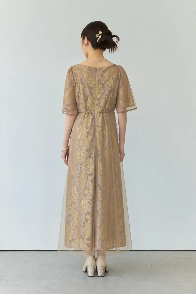 ピンクのラメジャガードドレス | Dorry doll | M | 結婚式パーティーの