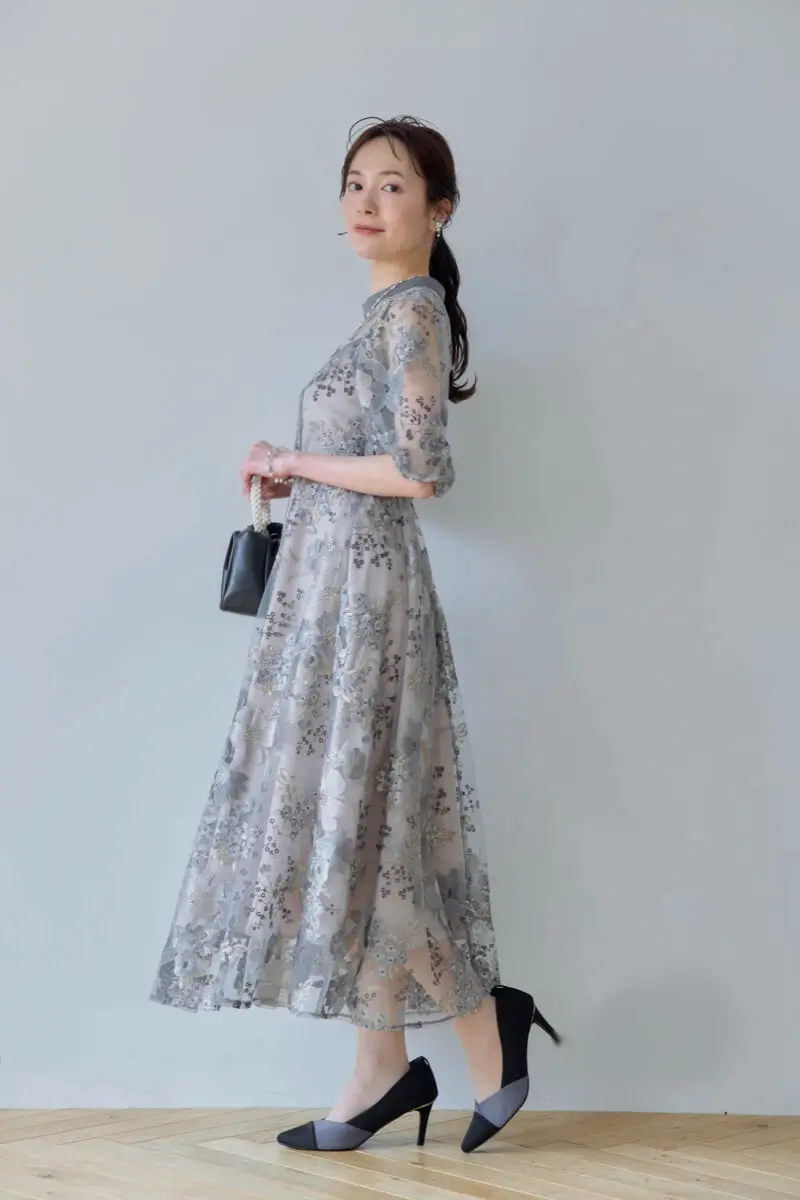 新品タグ付　Dorry Doll　フラワーエンブロイダリードレス フラワーエンブロイダリードレス 9447 Dorry doll ドリードール
