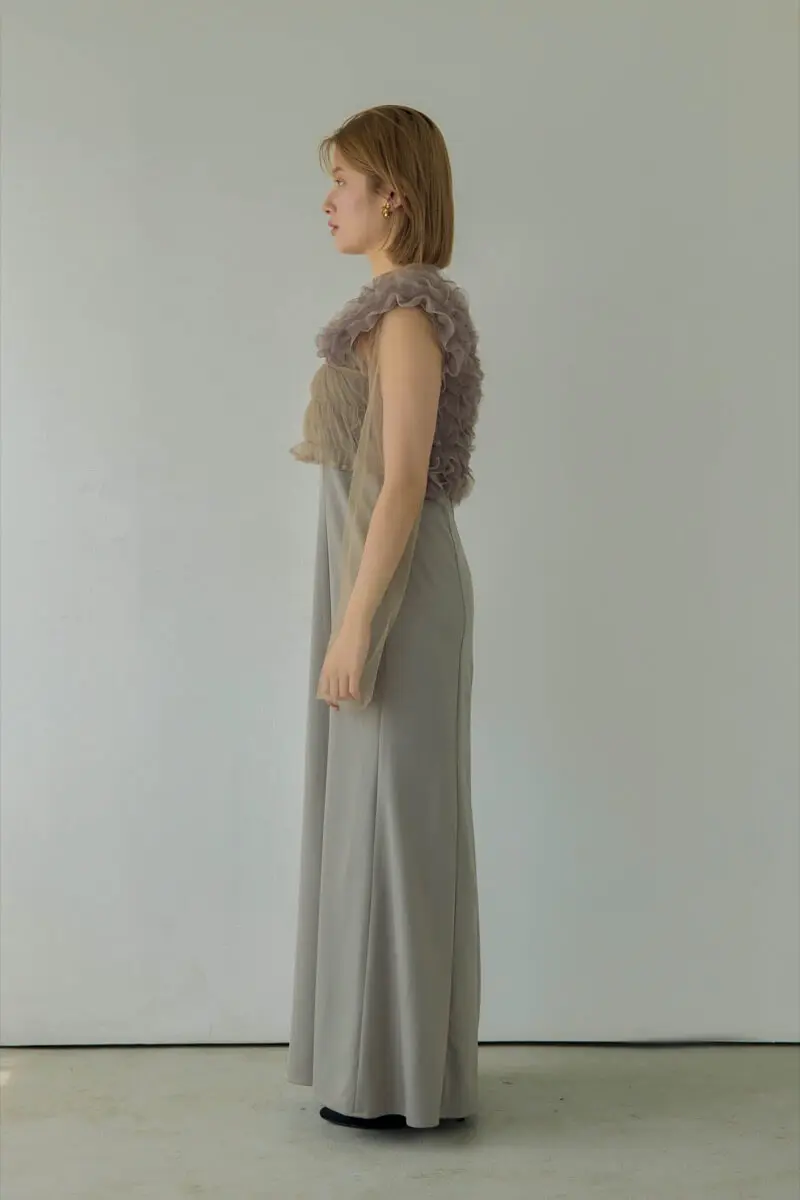 ベージュのMany wayチュールドレス | et.UNiVER | M | 結婚式