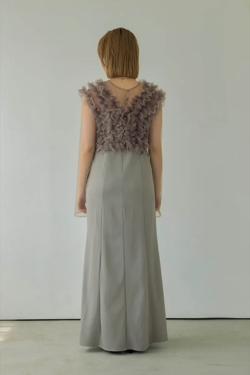 ベージュのMany wayチュールドレス | et.UNiVER | M | 結婚式