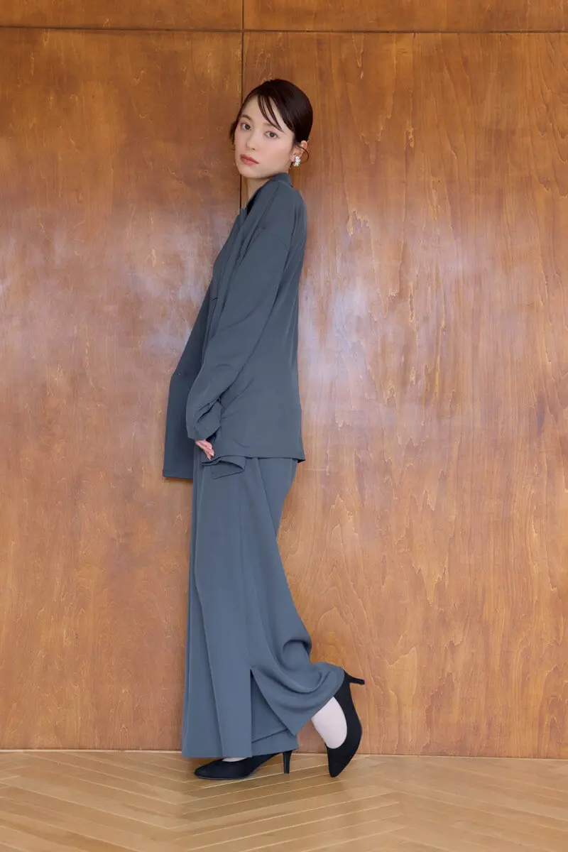 ブルーのジャケット付きオールインワン | et.UNiVER | M | 結婚式 ブルーのジャケット付きオールインワン | et.UNiVER | M | 結婚式