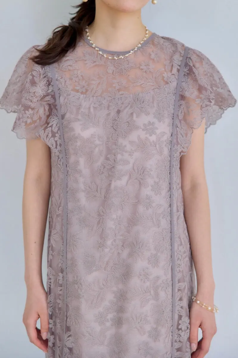 新品 タグ付き M ドリードール フォーマル パーティ レース 上品 グレージュ 新品 タグ付き M ドリードール フォーマル パーティ レース 上品