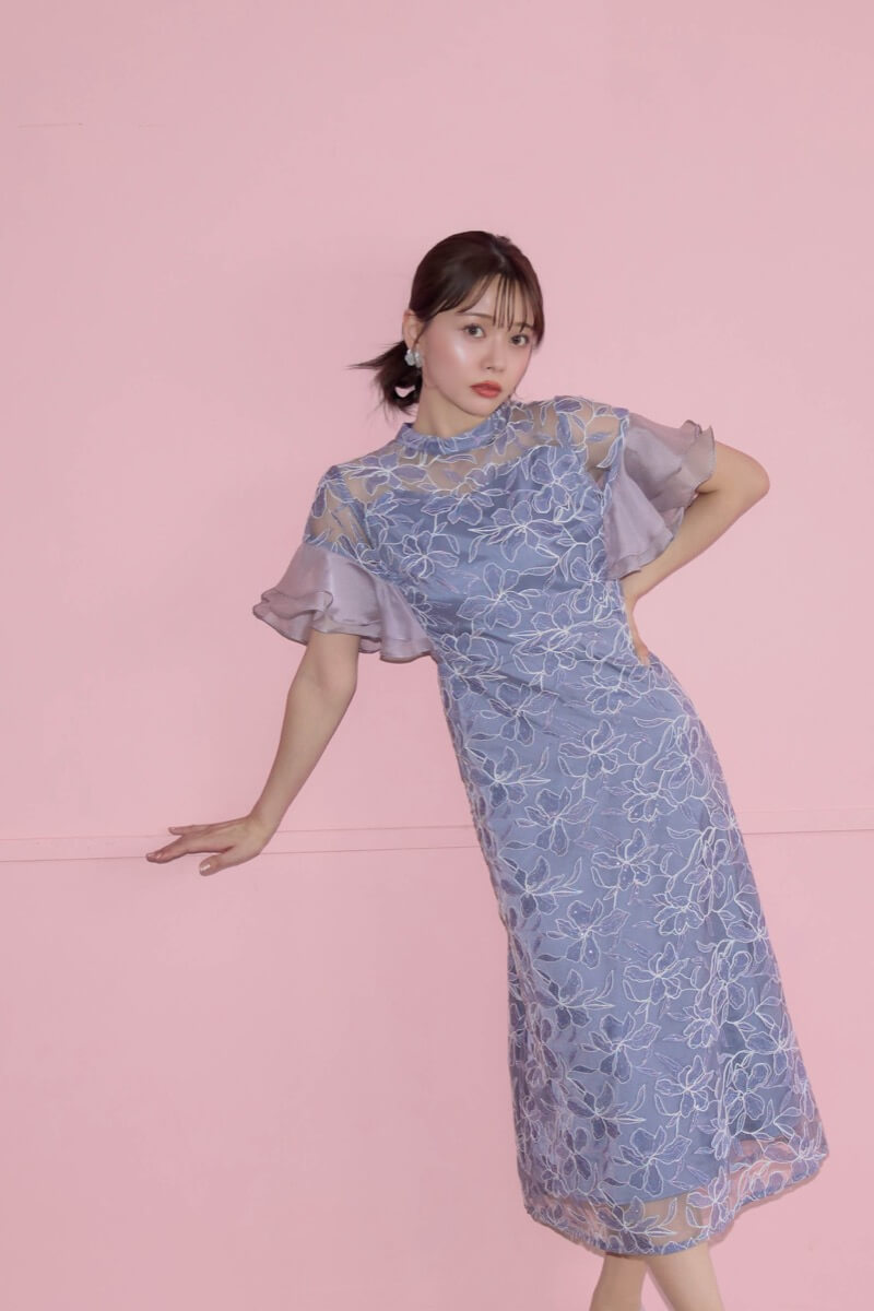 ★SINOON★フリル スリーブレス ドレス ☆SINOON☆フリル スリーブレス ドレス