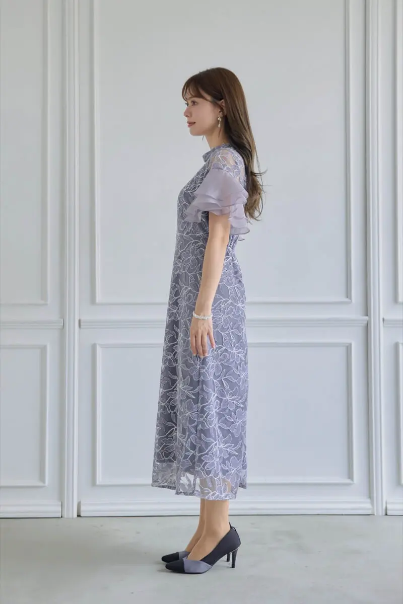 JbyBlue 結婚式　ドレス　ベージュ フリルスリーブ オケージョン JbyBlue 結婚式 ドレス ベージュ フリルスリーブ オケージョン