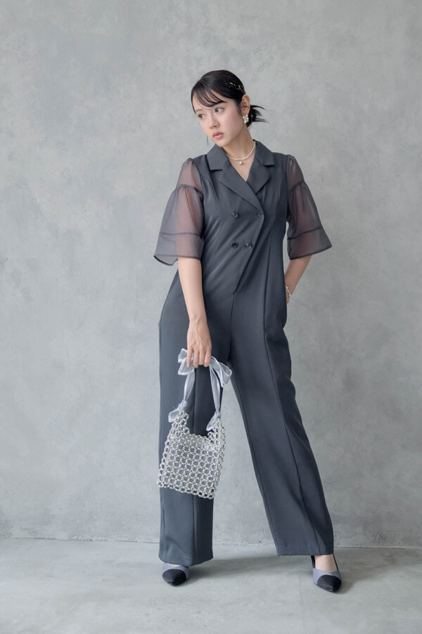 ネイビーのジャケットロンパース | LE' RURE | M～マタニティ | A-3012