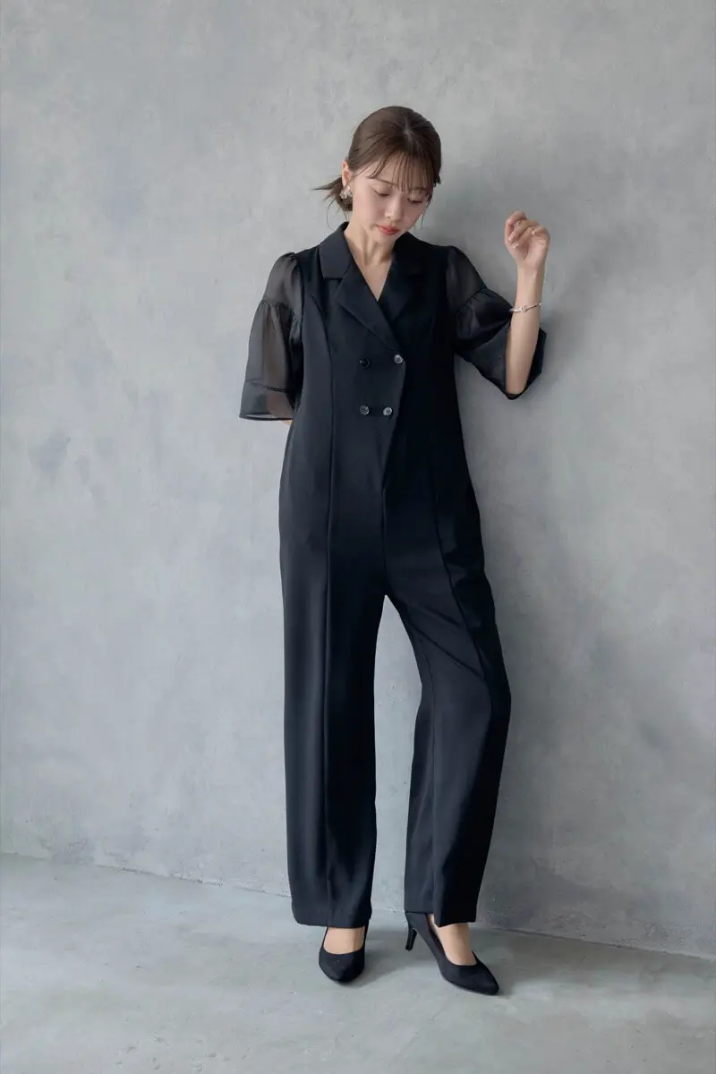 ブラックのジャケットロンパース | LE' RURE | M～マタニティ | 結婚式
