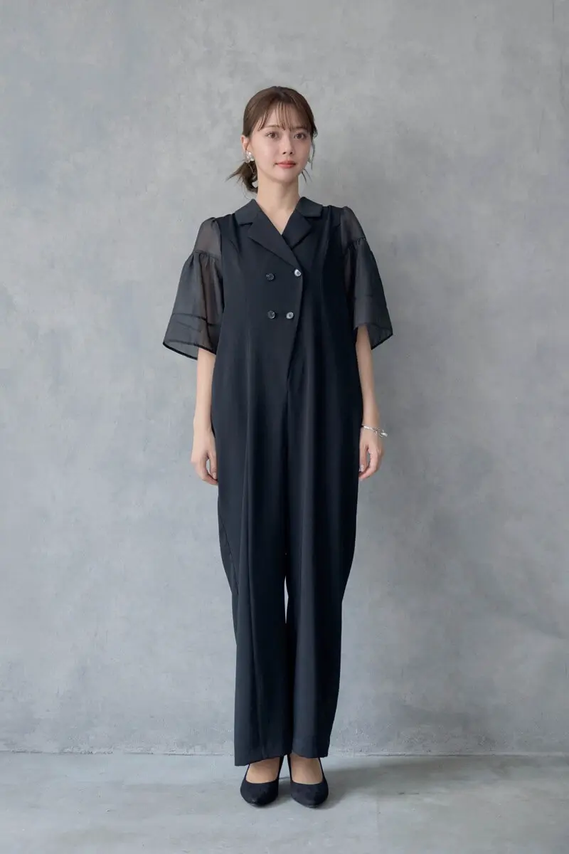 ブラックのジャケットロンパース | LE' RURE | M～マタニティ | 結婚式