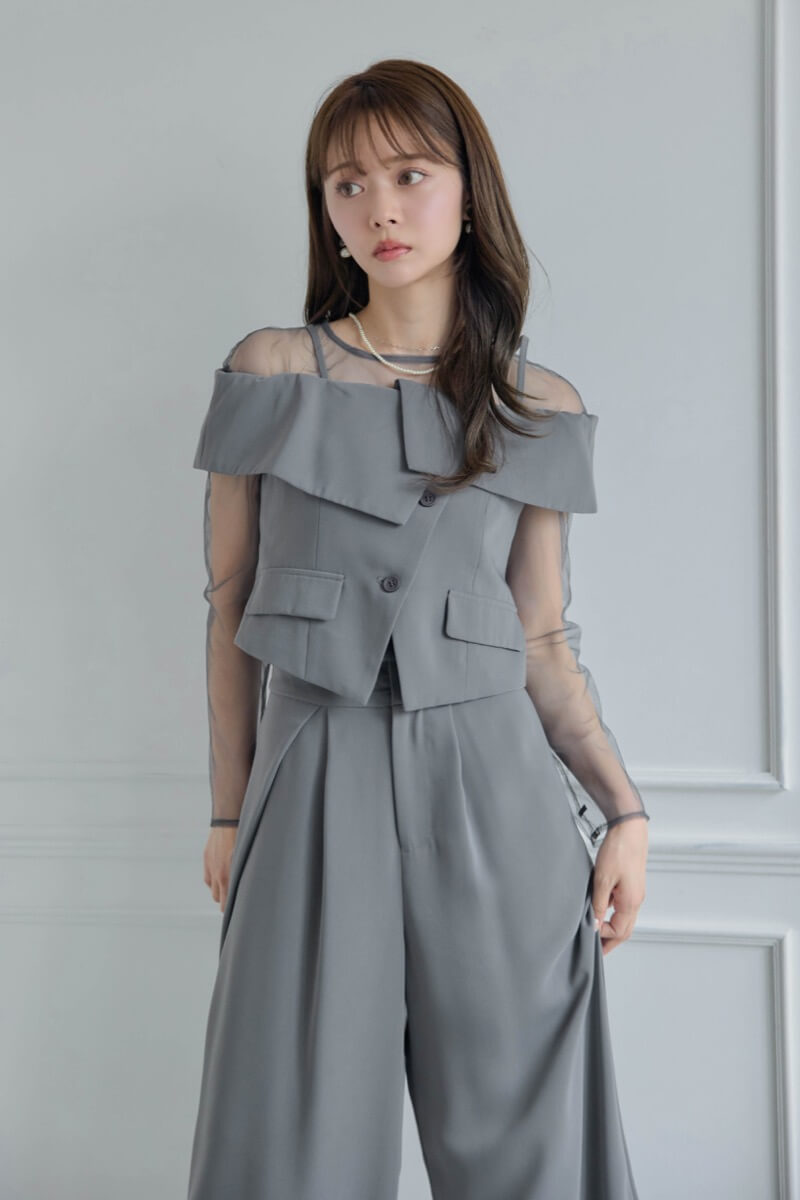 グレーのMulti wayトップスセットパンツドレスの商品画像10