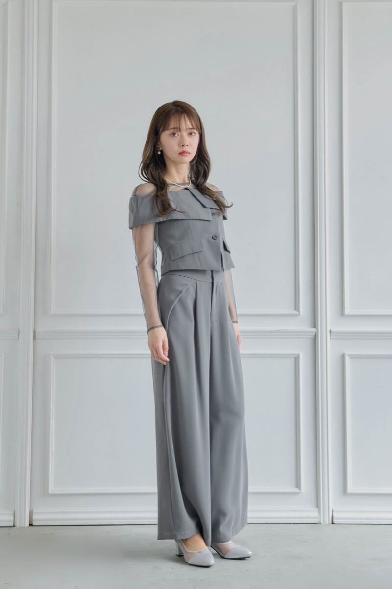 グレーのMulti wayトップスセットパンツドレスの商品画像13