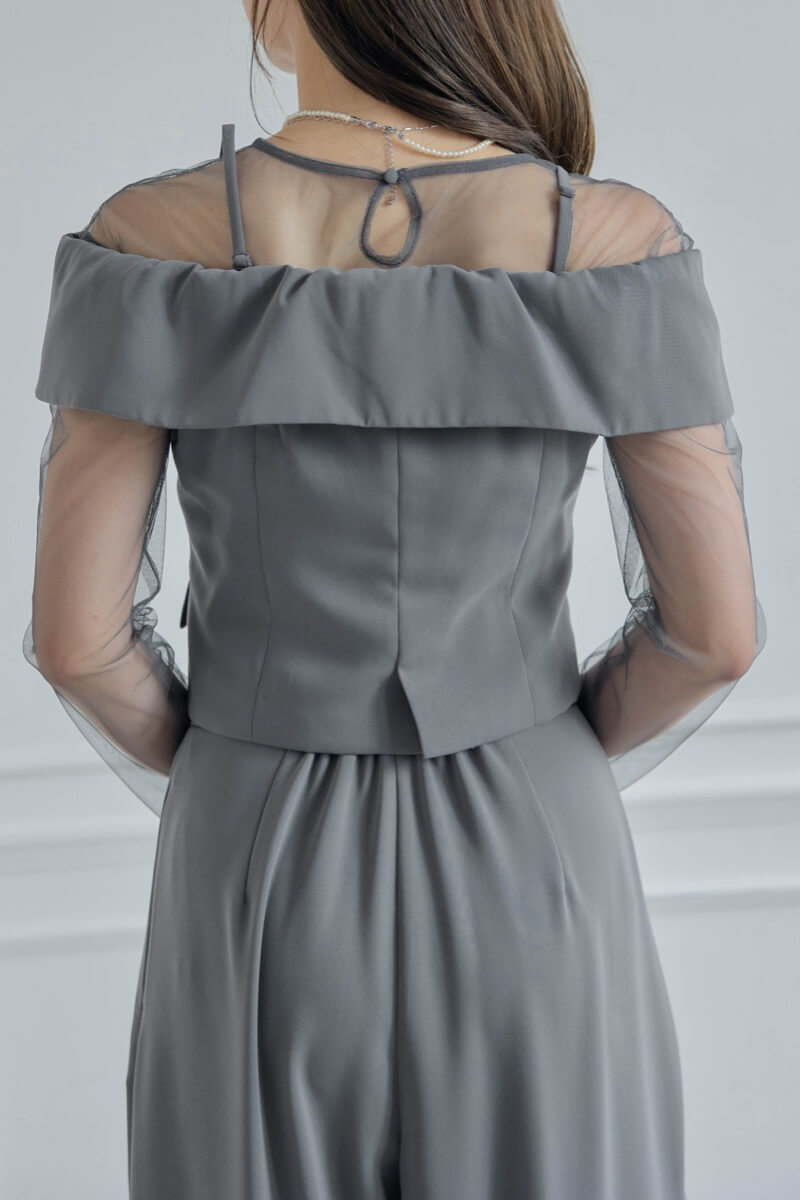 グレーのMulti wayトップスセットパンツドレスの商品画像6