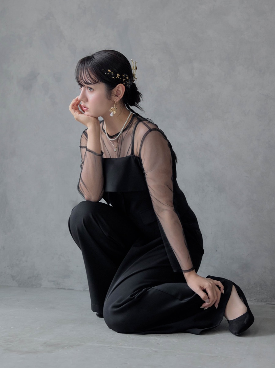 9★新品★ LE’RURE パンツドレス 結婚式 パーティー ブラック M ブラックのMulti wayトップスセットパンツドレス | LE' RURE | M