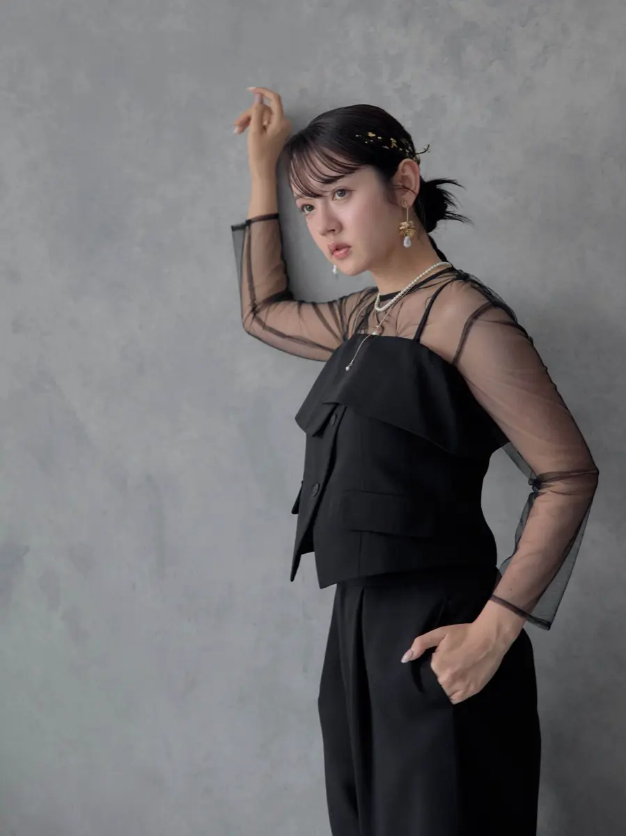 9★新品★ LE’RURE パンツドレス　結婚式　パーティー　ブラック　M ブラックのMulti wayトップスセットパンツドレス | LE' RURE | M