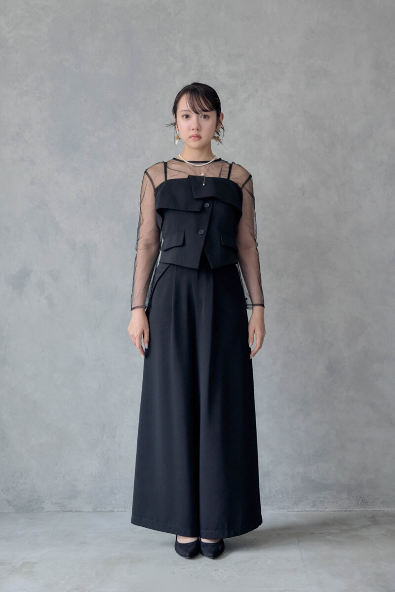 ブラックのMulti wayトップスセットパンツドレス | LE' RURE | M