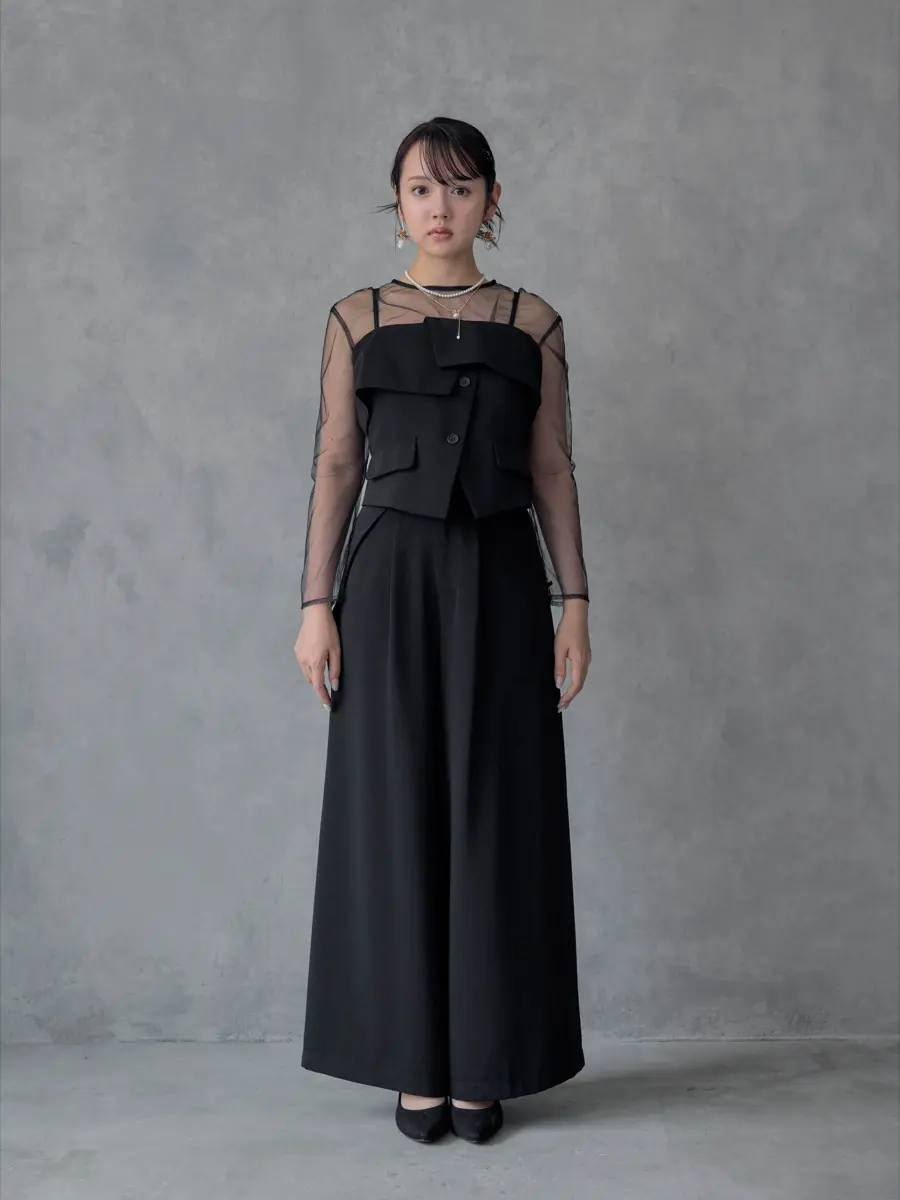 ブラックのMulti wayトップスセットパンツドレス | LE' RURE | M