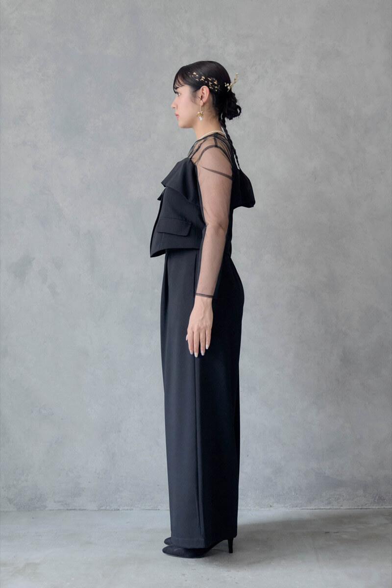 ブラックのMulti wayトップスセットパンツドレス | LE' RURE | M