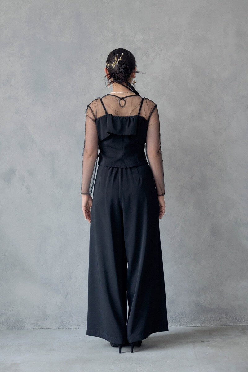 ブラックのMulti wayトップスセットパンツドレス | LE' RURE | M