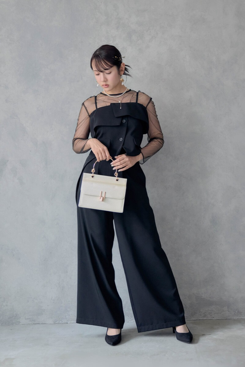 ブラックのMulti wayトップスセットパンツドレスの商品画像9