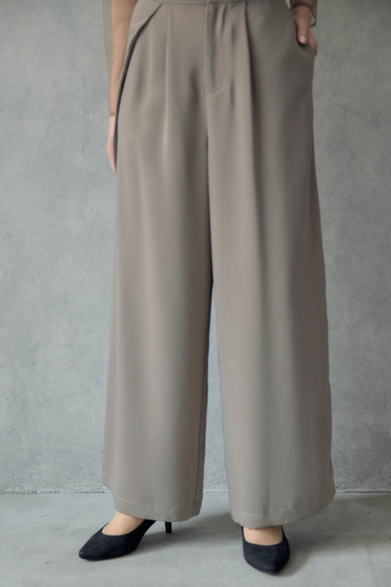 ベージュのMulti wayyトップスセットパンツドレスの商品画像7