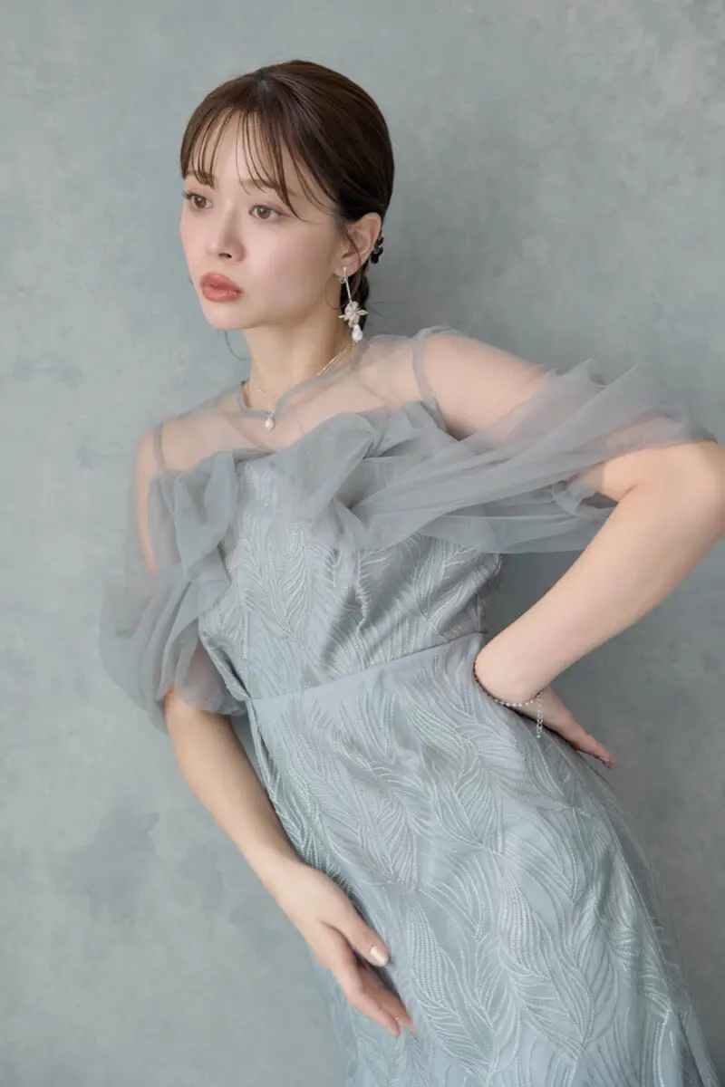 グレーのトルナードペンシルドレス | et.UNiVER | M | 結婚式