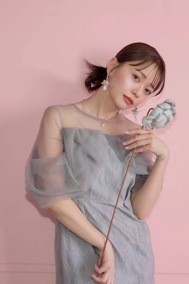 【wanページ】トルネード ペンシル ドレス グレー グレーのトルナードペンシルドレス | et.UNiVER | M | 結婚式