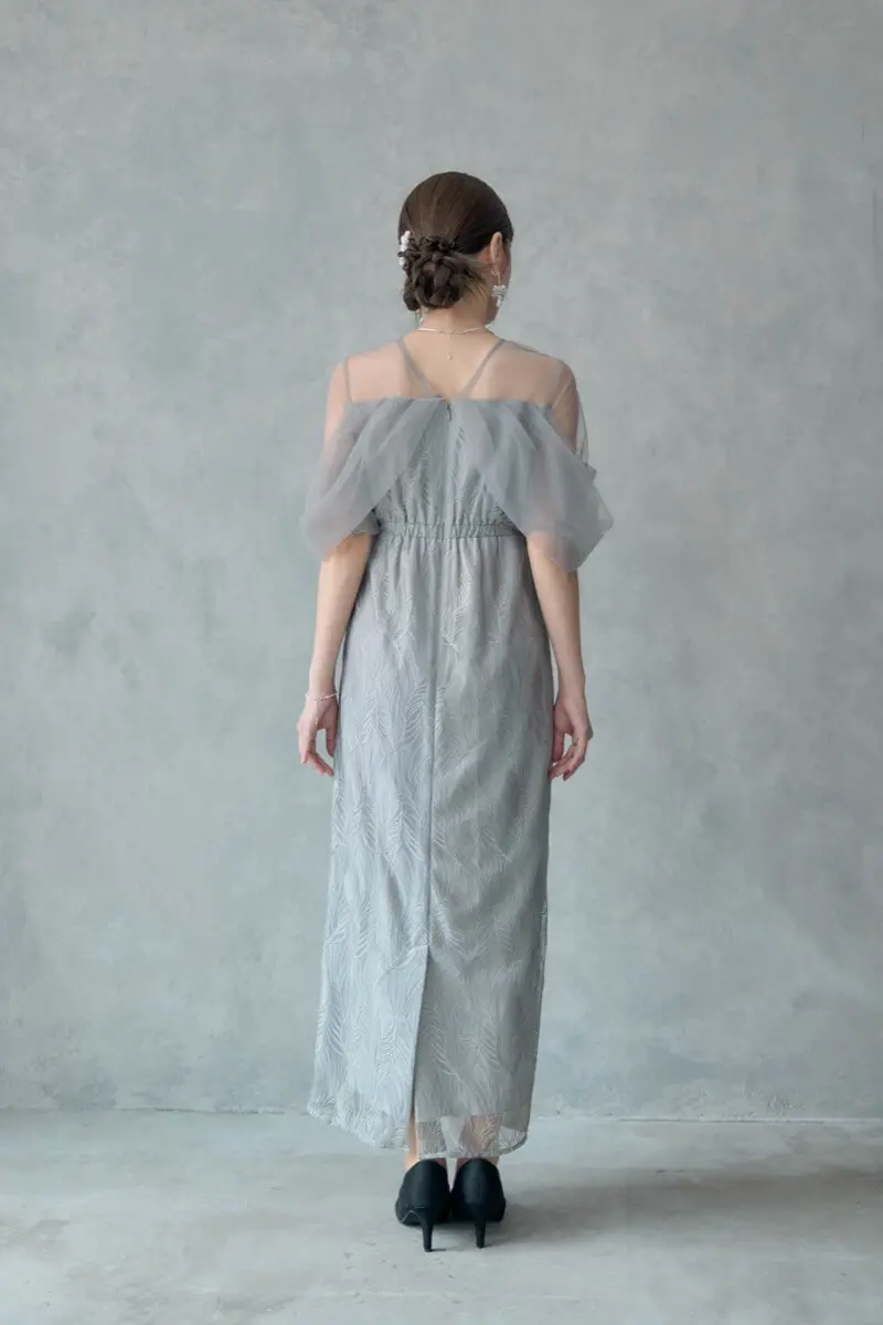 グレーのトルナードペンシルドレス | et.UNiVER | M | 結婚式