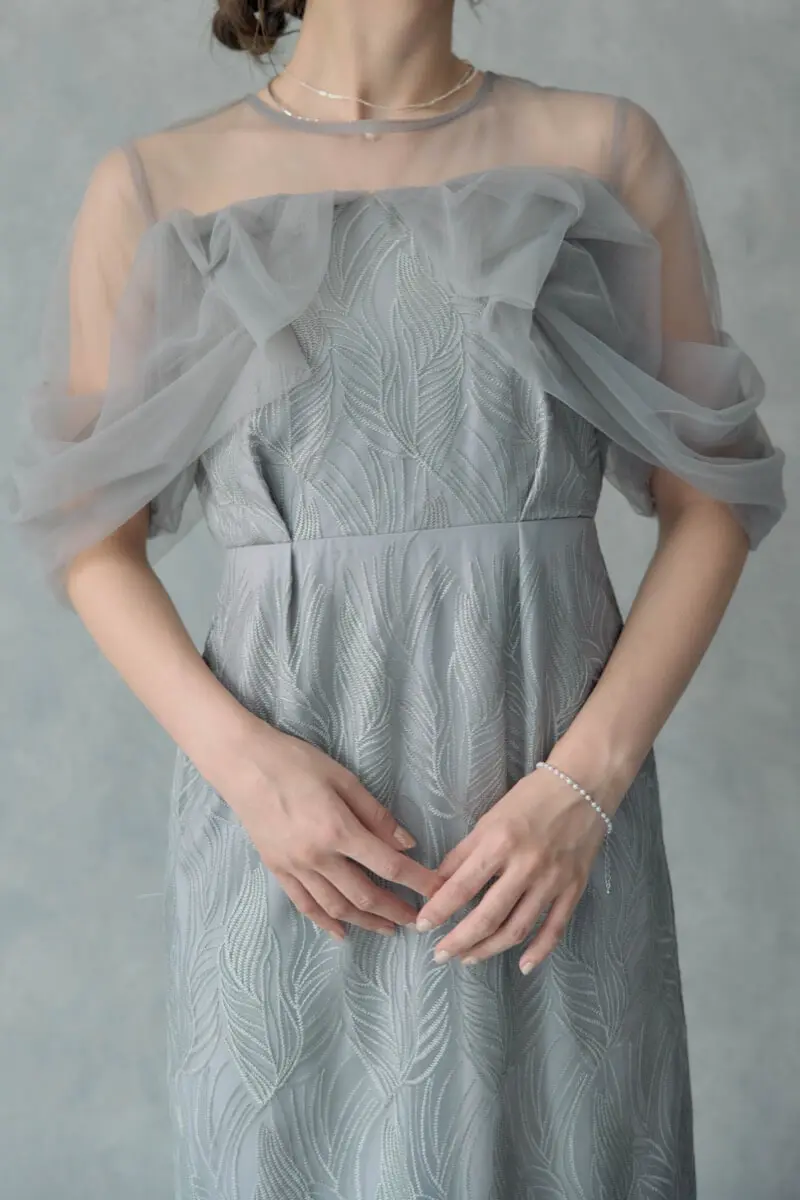 グレーのトルナードペンシルドレス | et.UNiVER | M | 結婚式