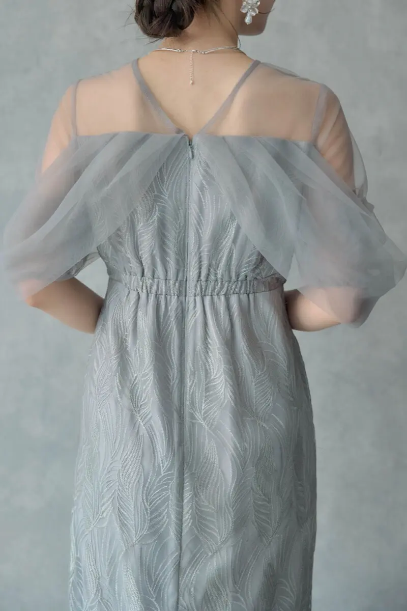 グレーのトルナードペンシルドレス | et.UNiVER | M | 結婚式