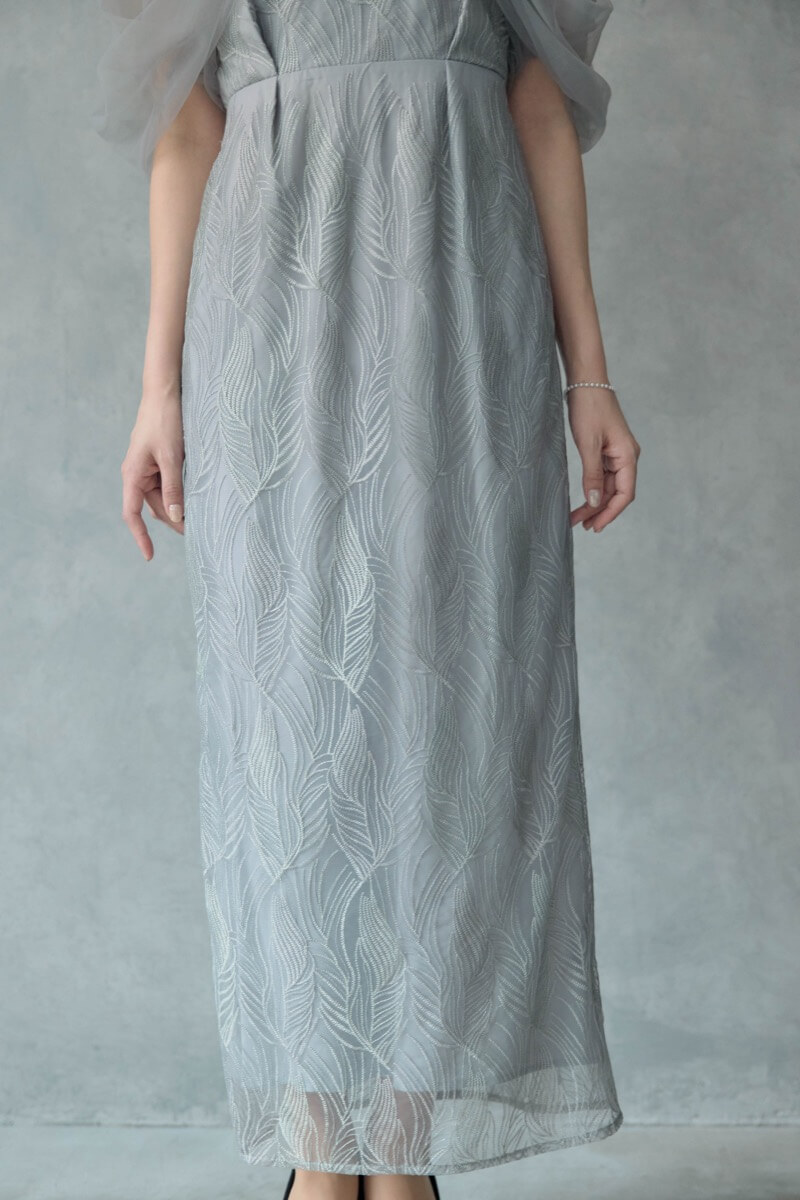 グレーのトルナードペンシルドレス | et.UNiVER | M | 結婚式