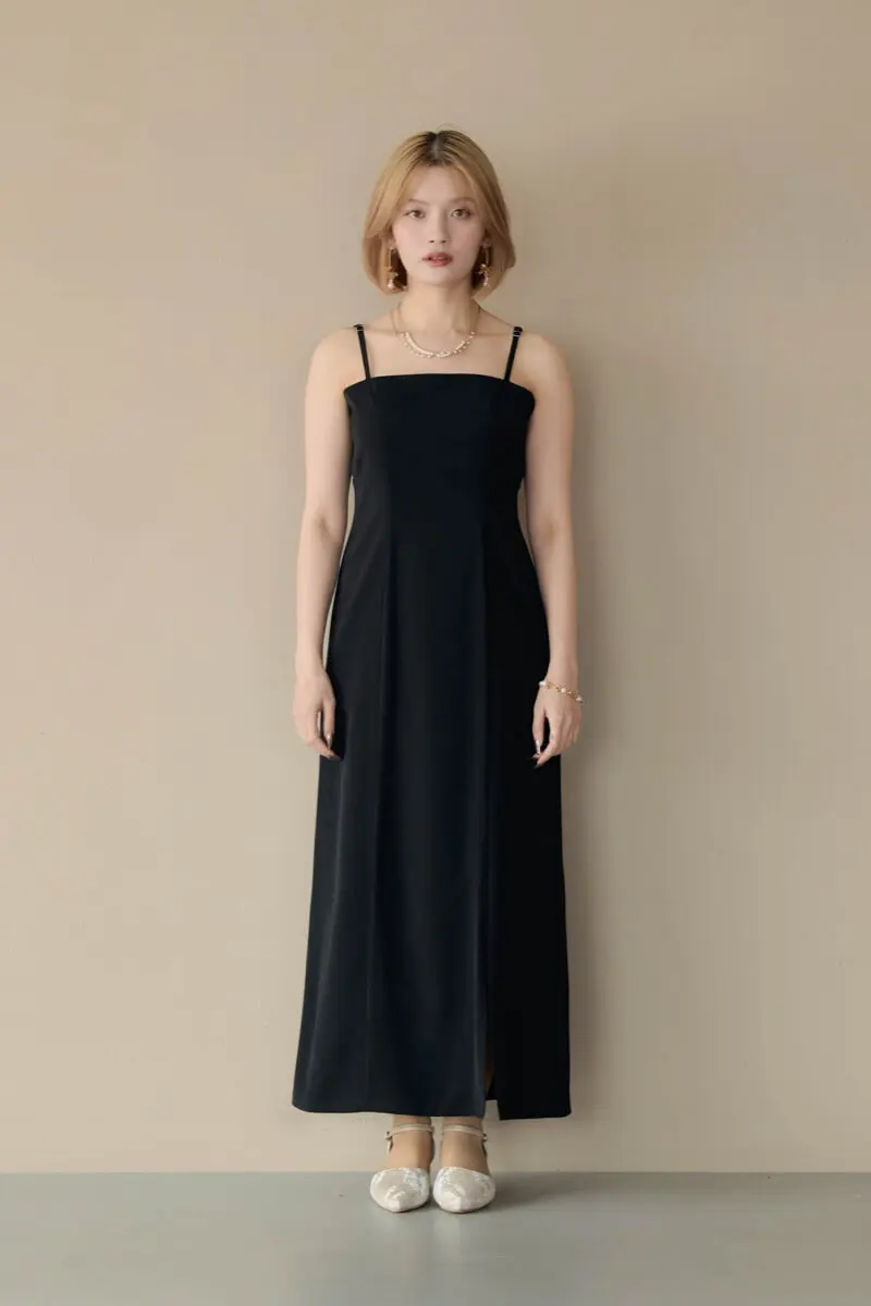 ブラックのフリルトップス付きドレス | select shop | M | 結婚式