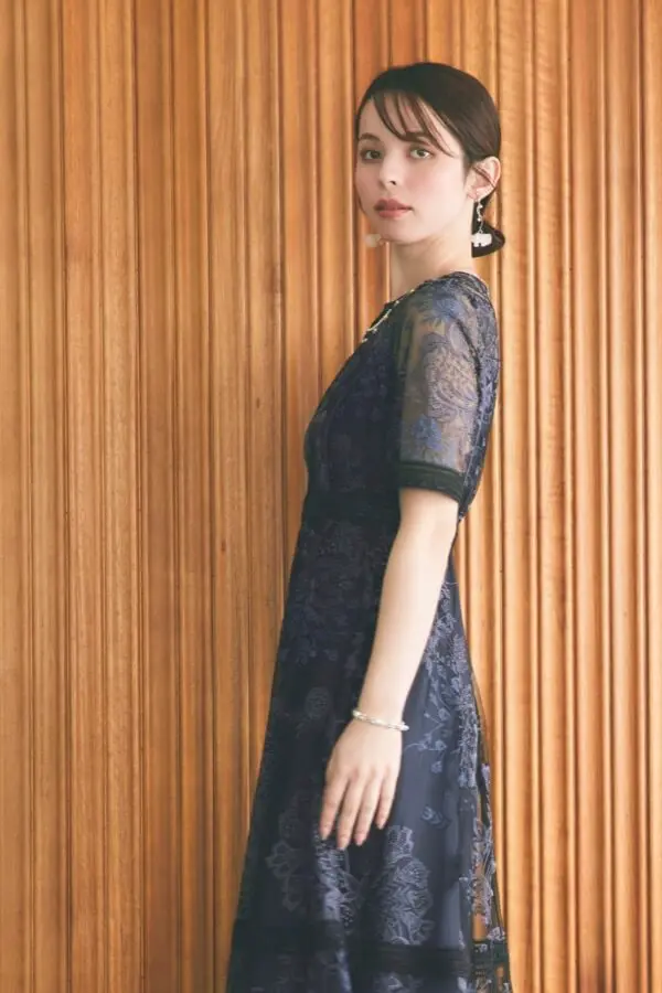 ブルーのラダーレースドレス | Dorry doll | M | 結婚式パーティーの