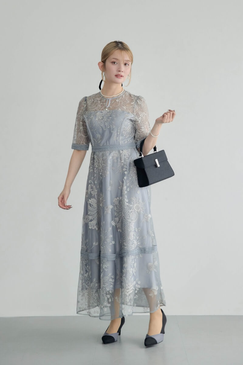 ブルーのラダーレースドレス | Dorry doll | M | 結婚式パーティーの