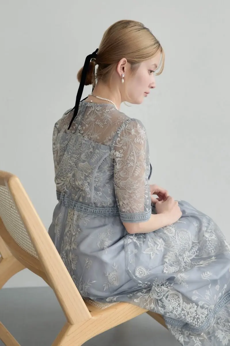 ブルーのラダーレースドレス | Dorry doll | M | 結婚式パーティーの