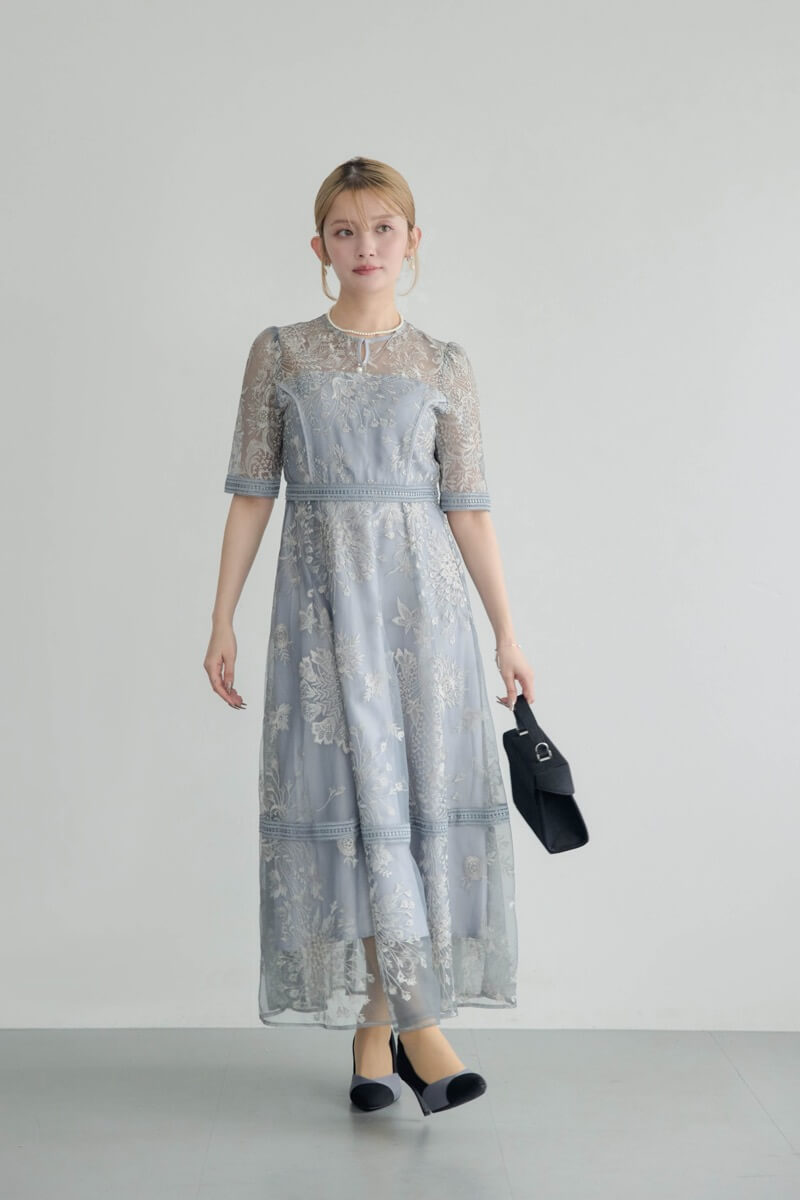 ブルーのラダーレースドレス | Dorry doll | M | 結婚式パーティーの