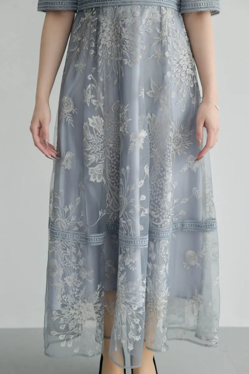 ブルーのラダーレースドレス | Dorry doll | M | 結婚式パーティーの