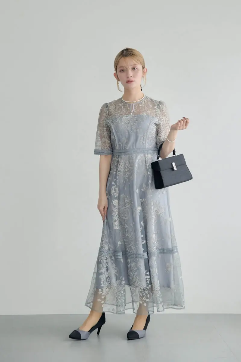 ブルーのラダーレースドレス | Dorry doll | M | 結婚式パーティーの