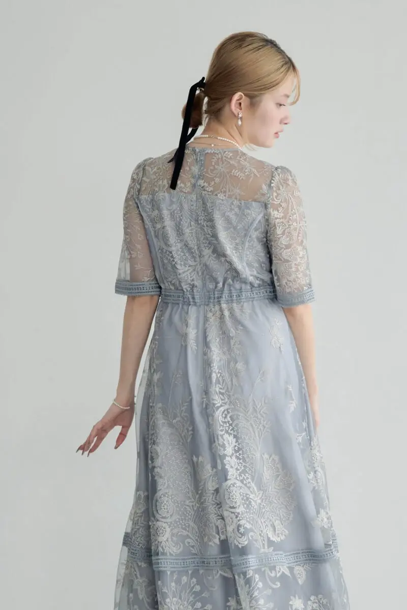 ブルーのラダーレースドレス | Dorry doll | M | 結婚式パーティーの