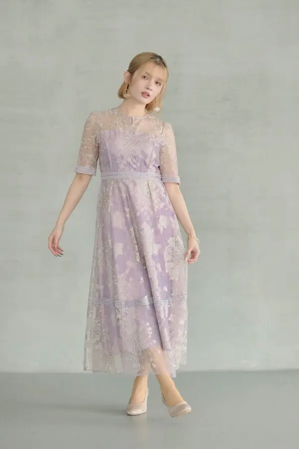 ブルーのラダーレースドレス | Dorry doll | M | 結婚式パーティーの