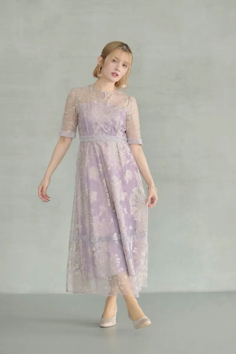 ピンクのラダーレースドレス | Dorry doll | M | 結婚式パーティーの