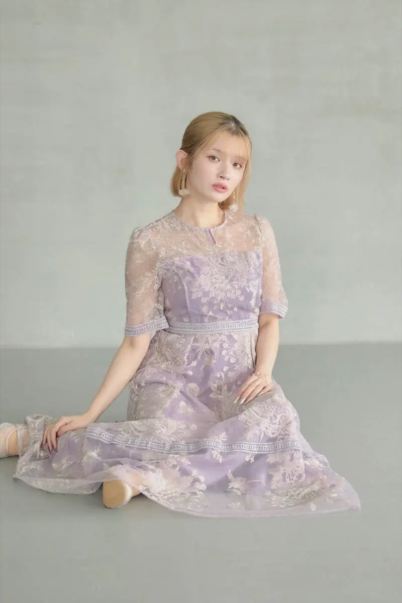 ピンクのラダーレースドレス | Dorry doll | M | 結婚式パーティーの