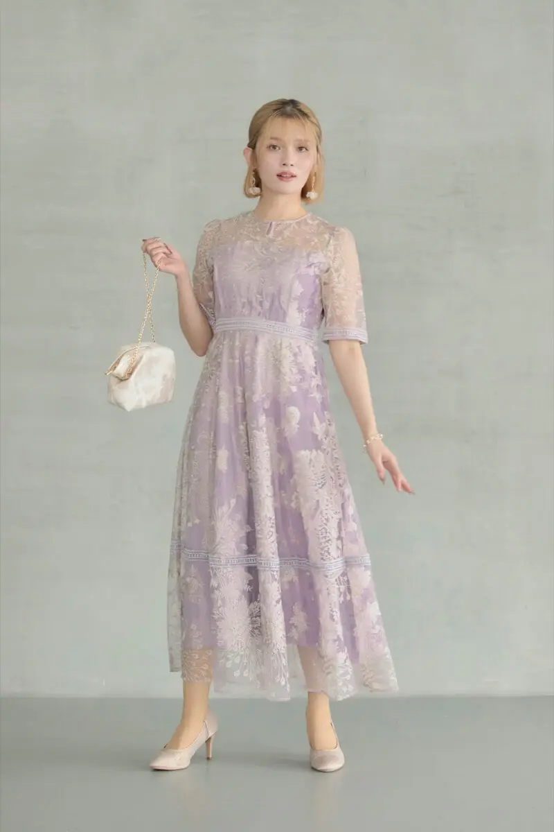 ピンクのラダーレースドレス | Dorry doll | M | 結婚式パーティーの