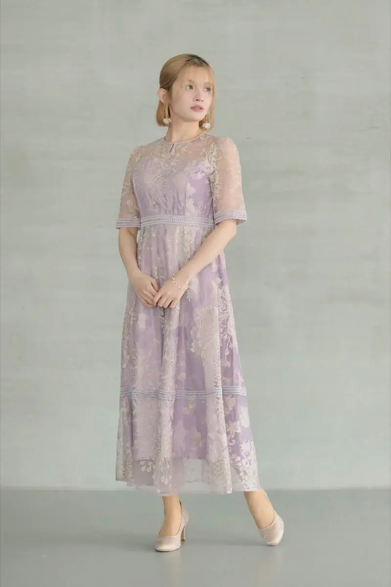 ピンクのラダーレースドレス | Dorry doll | M | 結婚式パーティーの
