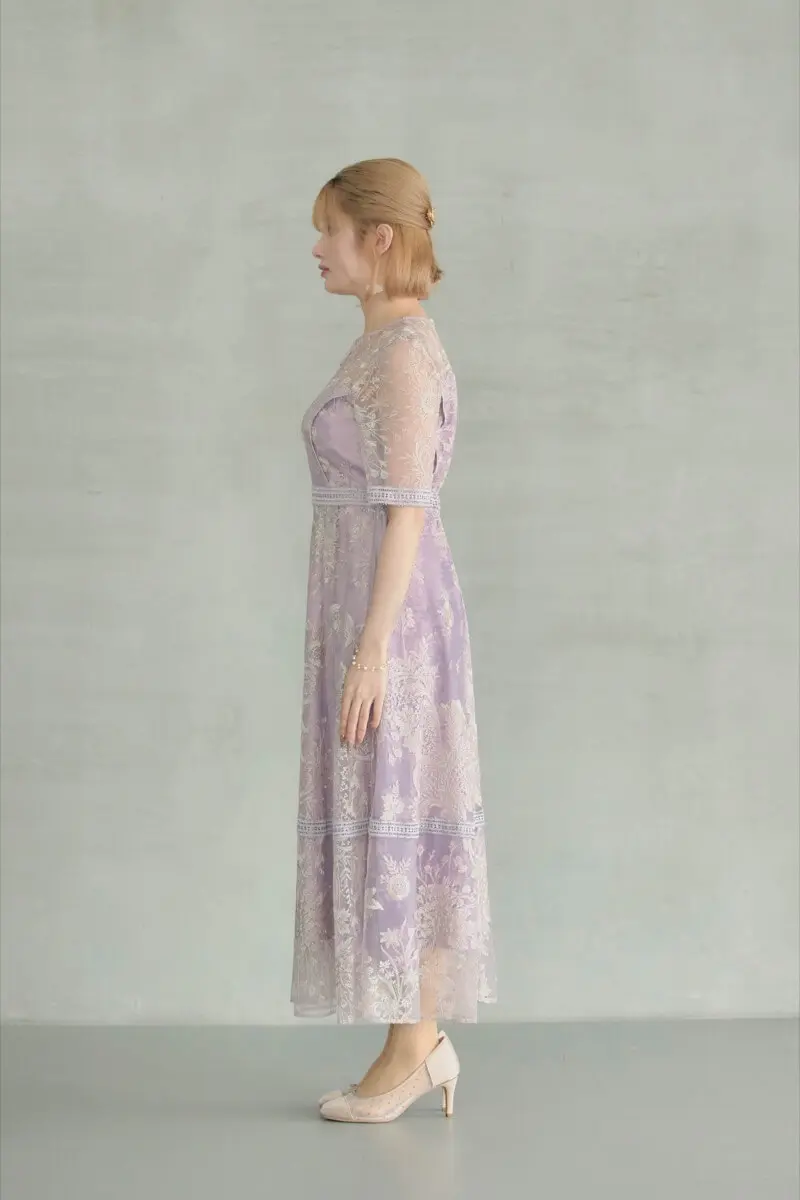 ピンクのラダーレースドレス | Dorry doll | M | 結婚式パーティーの