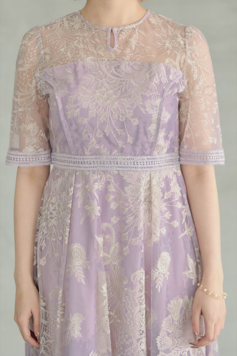 ピンクのラダーレースドレスの商品画像5