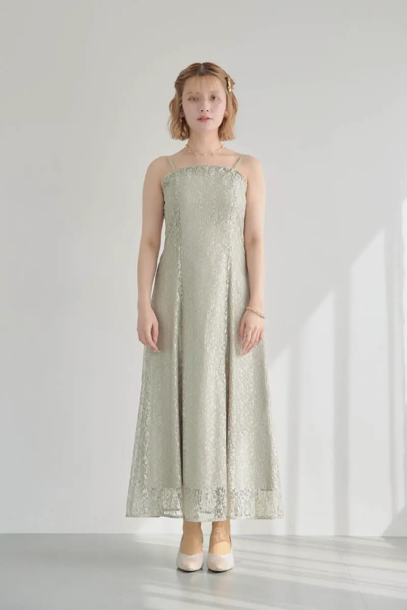 グリーンのフリルボレロセットレースドレス | Dorry doll | M | 結婚式