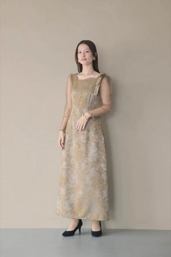 3/15まで値下げ！新品タグ付Le'Rure オケージョンドレス　パーティドレス LE'RURE パンツドレス Jacquard lace pants dress : ZOZOTOWN Yahoo!店