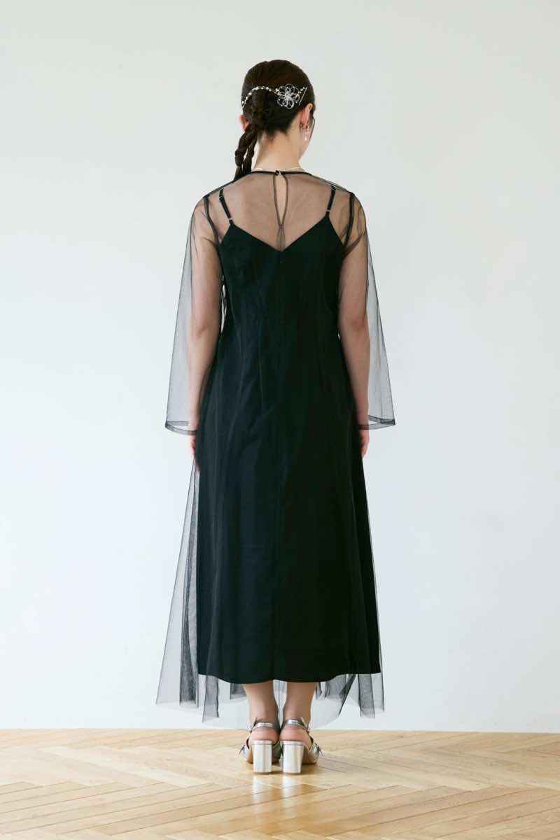 ブラックのMultiwayボリュームチュールドレスの商品画像10