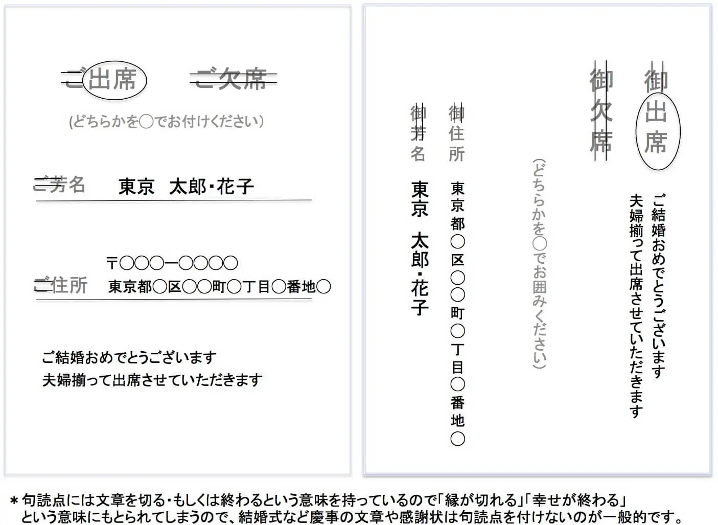 往復 はがき 返信 書き方